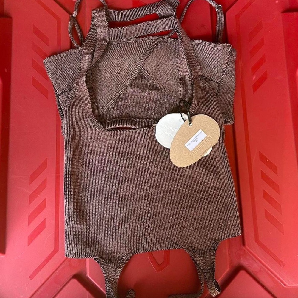 Isa Boulder Ssense Exclusive Brown H Hole Cami With Matching Bra